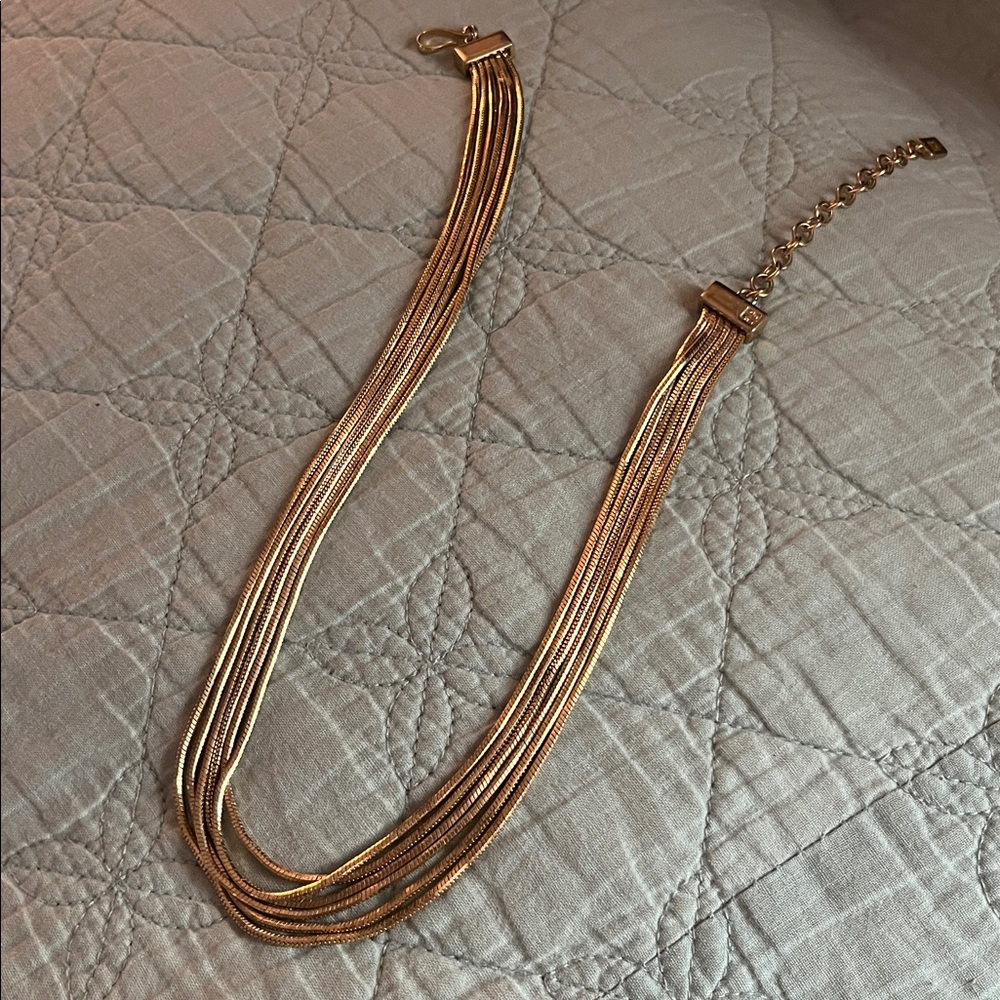Authentic Vintage GIVENCHY Gold Multi-Chain Collar Necklace - Picture 10 of 17